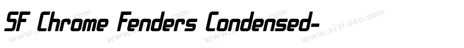 SF Chrome Fenders Condensed字体转换